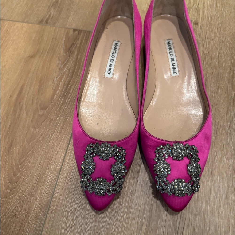 Manolo Blahnik hanging flats